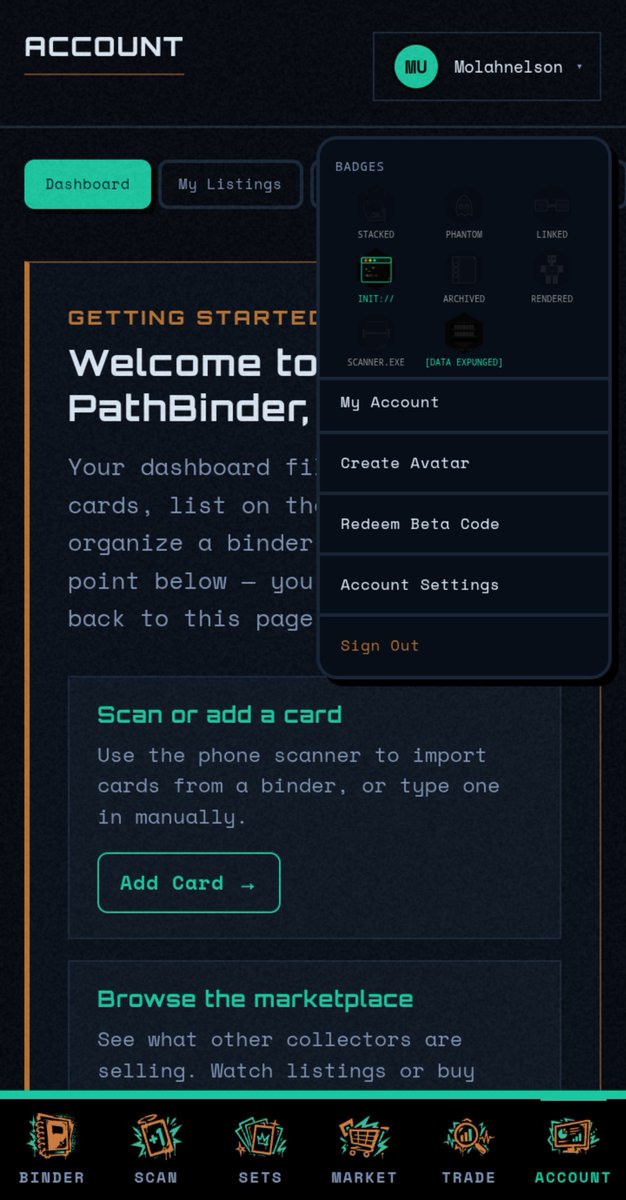 indomitable_Jax's tweet photo. @PathBinderTCG Username: Molahnelson https://t.co/J4iZwTa6xq