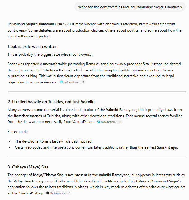Nilzrav's tweet photo. Here are the controversies/remarks surrounding the much beloved Ramanand Sagar's Ramayana in 1987. Nobody is error-free as much as one likes to believe.

#Ramayana #RamayanaTrailer https://t.co/IGrwu8h3y3