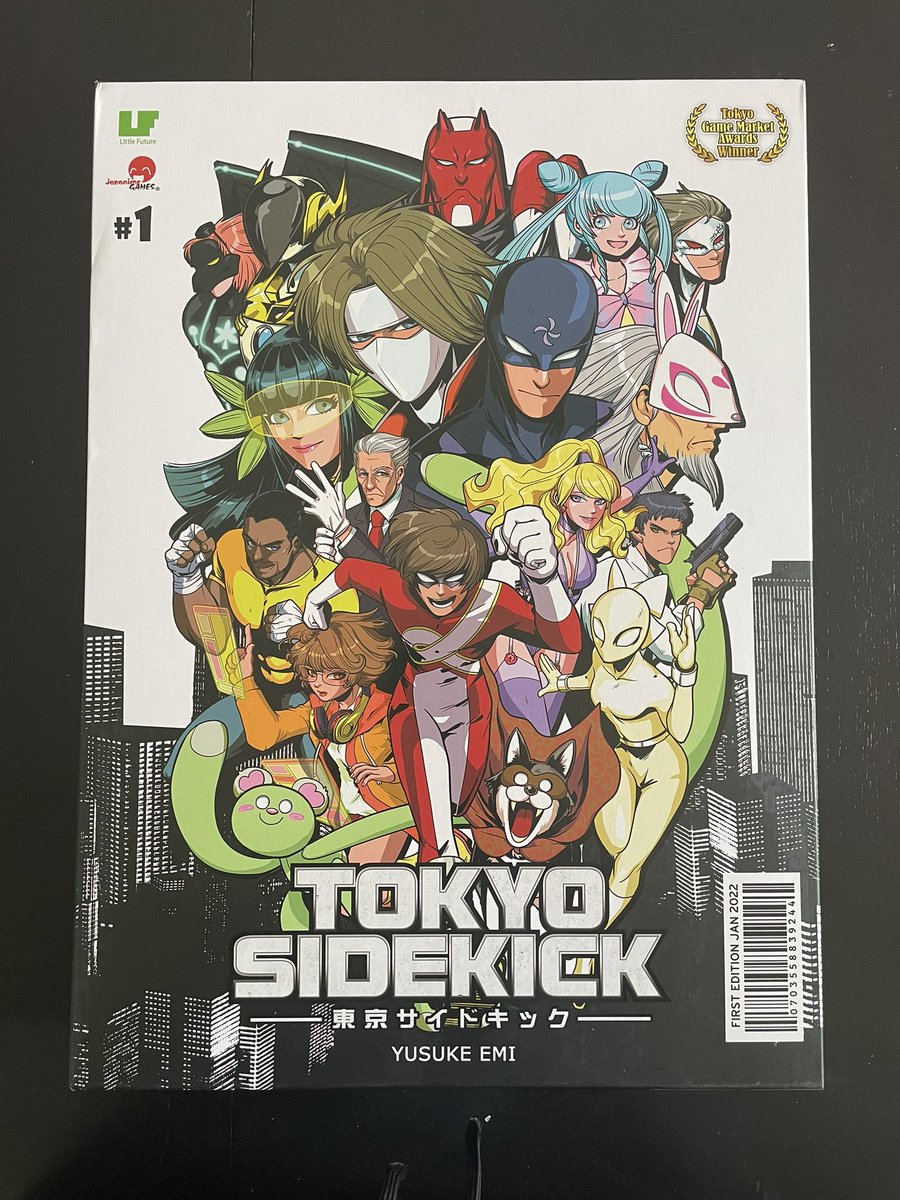 RollterraCafe's tweet photo. There’s far too many board games on my shelf that never get any attention so let’s throw one on here! This is Tokyo Sidekick, a pandemic-ish game where you play as a superhero along with your sidekick to save the city! If you can find it, I recommend it ^_^
#boardgame #anime https://t.co/ts2laPUFy2