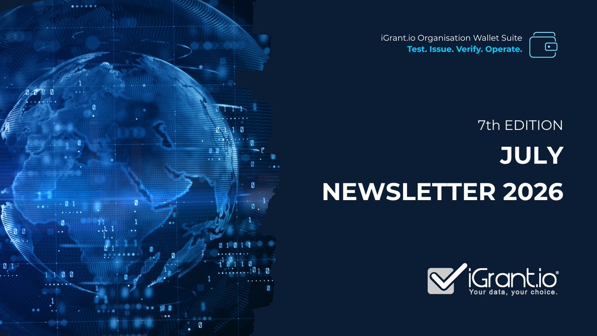 IgrantIo's tweet photo. ⏳ 21 weeks to the official @EUdigitalID Wallet roll-out across EU Member States; our July newsletter brings together the latest progress in products, interoperability, regulations and national adoption.

July 2026 newsletter https://t.co/DrdzvELCbL https://t.co/0VVjxuUAHP