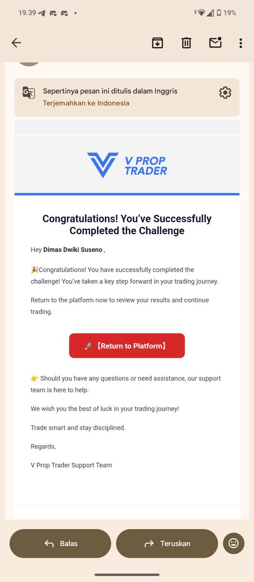 SpyxiPayy's tweet photo. π Passed Climber Step 1!
Thank you @VPropTrader for the amazing opportunity through the Special Climber Reward.
Looking forward to Step 2! If there's any promo, giveaway, or community campaign to help continue the journey, I'd love to join.
Thanks again! π https://t.co/74iGfIzBIf