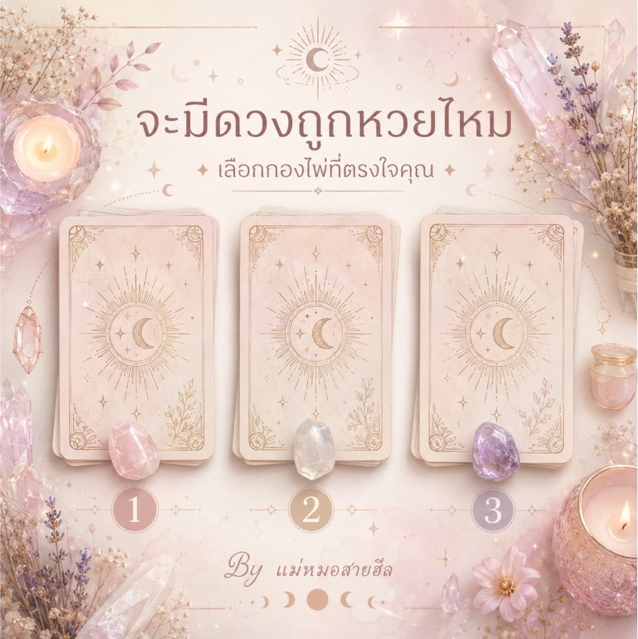 klamsd22's tweet photo. ✨ Pick A Card 🔮
“จะมีดวงถูกหวยไหม?” 🍀

หลับตา 3 วินาที
ตั้งจิตอธิษฐานถึงสิ่งศักดิ์สิทธิ์ที่คุณเคารพ 🙏
แล้วเลือกกองไพ่ที่ดึงดูดใจคุณมากที่สุด

🤎 กอง 1
🤍 กอง 2
💚 กอง 3

พิมพ์เลขกองที่คุณเลือกไว้ก่อน แล้วค่อยเลื่อนอ่านคำทำนาย 👀✨

🤎 กองที่ 1
ไพ่ใบนี้บ่งบอกว่า มีเกณฑ์ได้ลาภเล็ก ๆ หรือเงินฟลุก หากกำลังหวังเรื่องโชคลาภ มีโอกาสสมหวัง แต่จะไม่ใช่เงินก้อนใหญ่มากนัก
✨ มีโชคจากผู้ใหญ่หรือคนในครอบครัว
อาจมีคนยื่นโอกาสดี ๆ เข้ามา
ได้ลาภจากความขยันที่ทำไว้ก่อนหน้า
🍀 เลขเด่น : 1 • 4 • 8 • 18 • 41 • 81

🤍 กองที่ 2
พลังไพ่เปิดว่า ดวงโชคลาภกำลังเด่นที่สุดใน 3 กอง มีเกณฑ์ได้รับข่าวดีเกี่ยวกับเงิน หรือมีโชคแบบไม่ทันตั้งตัว
✨ มีเกณฑ์ถูกรางวัลเล็กถึงกลาง
โชคมาจากคำพูด ความฝัน หรือเลขที่เห็นบ่อย หากมีคนชวนเสี่ยงโชค ลองพิจารณาอย่างมีสติ
🍀 เลขเด่น : 2 • 5 • 9 • 25 • 52 • 95

💚 กองที่ 3
ไพ่บอกว่า โชคลาภมาแบบค่อยเป็นค่อยไป แม้ยังไม่ใช่จังหวะของเงินก้อนใหญ่ แต่มีเกณฑ์ได้รับทรัพย์จากงาน หรือของขวัญ ของฝาก
✨ มีโชคจากการเดินทาง
มีโอกาสได้เงินคืน หรือเงินที่รอคอย
หากหมั่นทำบุญและแบ่งปัน จะช่วยเปิดทางโชคลาภ
🍀 เลขเด่น : 3 • 6 • 7 • 36 • 63 • 73

รี + ❤️ ขอให้ทุกคนมีโชค มีลาภ ได้รับข่าวดีเรื่องการเงิน และถ้าบุญหนุนนำ ขอให้มีโชคแบบไม่คาดคิดในเร็ว ๆ นี้ 🍀💸

#PickACard #ดูดวง #ไพ่ทาโรต์ #ดวงโชคลาภ #โชคลาภ #สายมู #แม่หมอสายฮีล #ดูดวงฟรี #หวย #เสี่ยงโชค