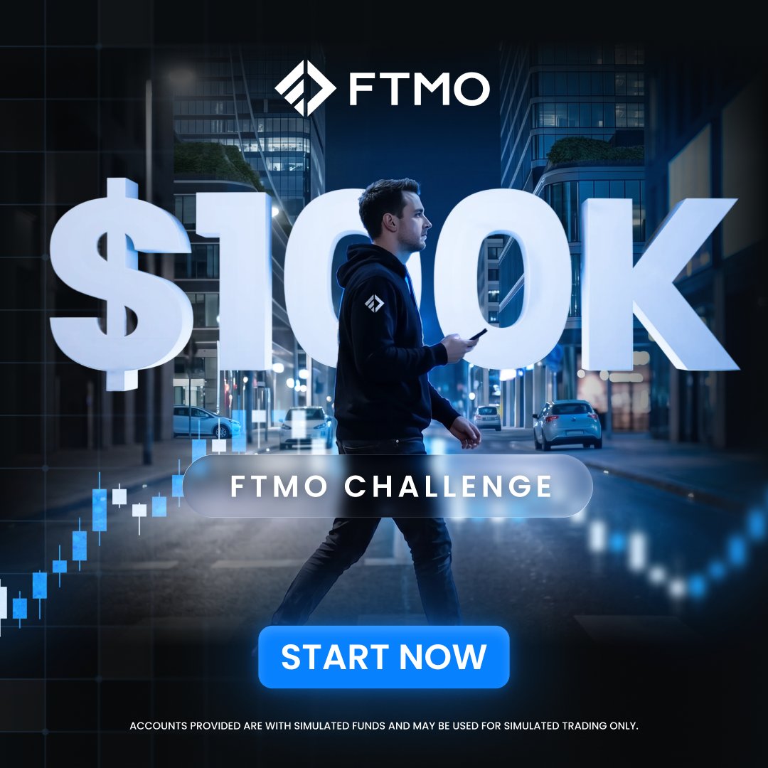 FTMO_com's tweet photo. Simulated trading with FTMO can bring you closer to your trading goals and dreams. Start your FTMO Challenge today!