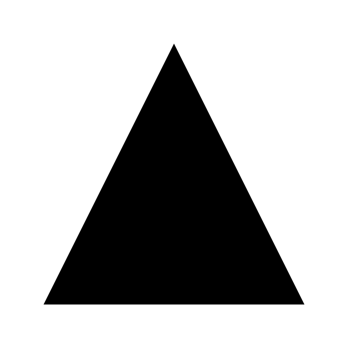 Bry10022's tweet photo. U+25B2 in the Lentariso font is an equilateral triangle. https://t.co/u7wTSVmlmM