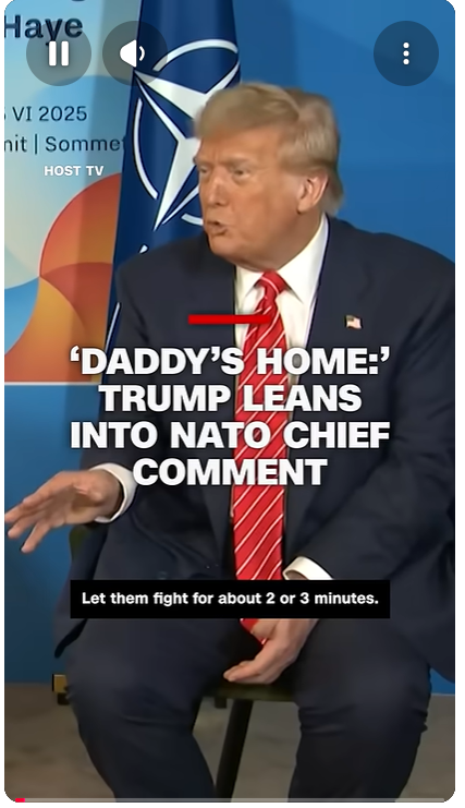 DaddyTrumpNato's tweet photo. 'Daddy's home:' Trump leans into NATO chief comment https://t.co/fvVq3H0fHF
