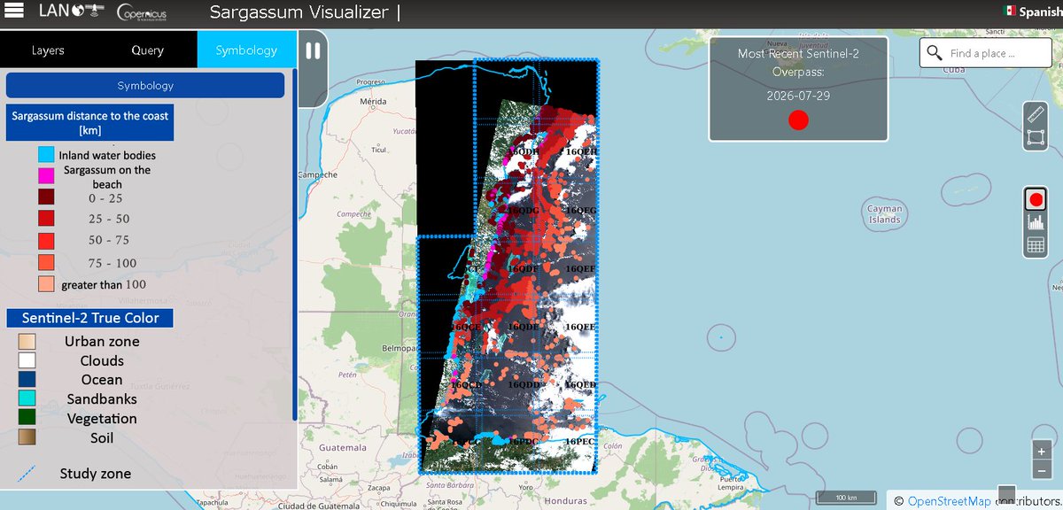 CaCO3planetary's tweet photo. Visualizadores satelitales de Biomasa Marina de Sargazo:
👇🧐
Estrategia Integral para la Atención del Sargazo en el Caribe Mexicano - #PODECIBI SARGAZO -
1.- SIMAR CONABIO
https://t.co/SjBOApNuI7
2.- LANOT UNAM
https://t.co/X2iyK3rHAh https://t.co/aHhjtrG1ZI
