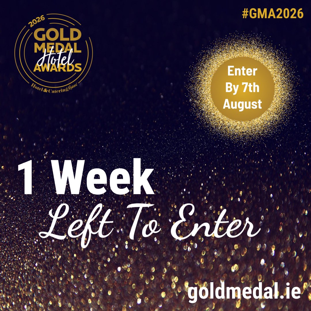 HC_Review's tweet photo. Only 1 week left to enter the Gold Medal Hotel Awards 2026! 🏆

Has your hotel gone above and beyond this year? Now's your chance to gain the recognition you deserve.
🗓️Entries close: 7th August

✨Enter now: https://t.co/lWF2fSHVPm

#GMA2026 https://t.co/HjaIurzTLR