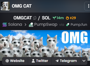 OMGCatMemeSOL's tweet photo. $OMGCAT updated DEXScreener?

OMG!!!🤯🤯🤯

https://t.co/JNQYCdzYNW https://t.co/Iv6JsOpPC4