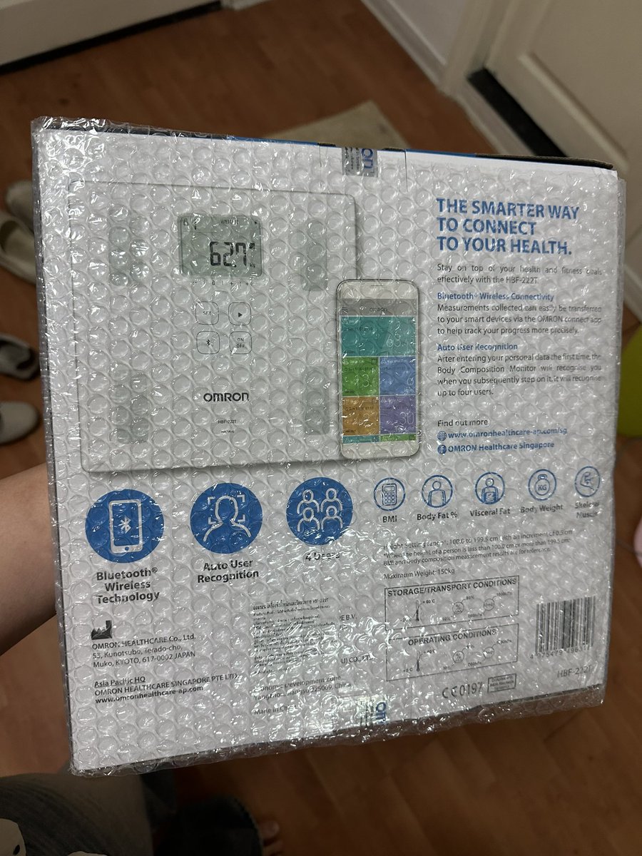 lil_kithly's tweet photo. เครื่องชั่งน้ำหนัก omron ราคา 2000฿ (ซื้อมา3000กว่า🥹) ซื้อมาซ้ำค้าบ ยังไม่ได้ใช้
-วัดไขมันในร่างกายได้
-วัดโปรตีนและกล้ามเนื้อต่างๆ
-วัดระดับความอ้วนแล้วเกณฑ์ในการลดไขมัน
-คำนวณอัตราการเผาผลาญแค่ละวันได้
 #เครื่องชั่งน้ำหนัก #ส่งต่อของใช้ #เครื่องชั่งน้ำหนักดิจิตอล #omron https://t.co/h2NWM1dUfe