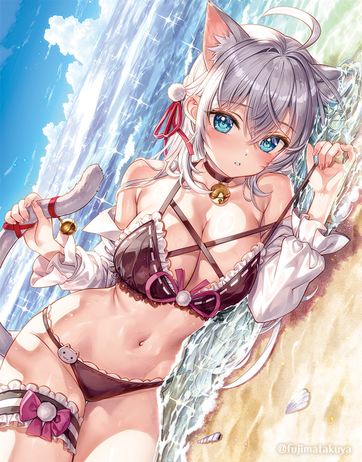 fujimatakuya's tweet photo. 「……にゃん。」
水着アーリャさん https://t.co/zAkPtAi14G