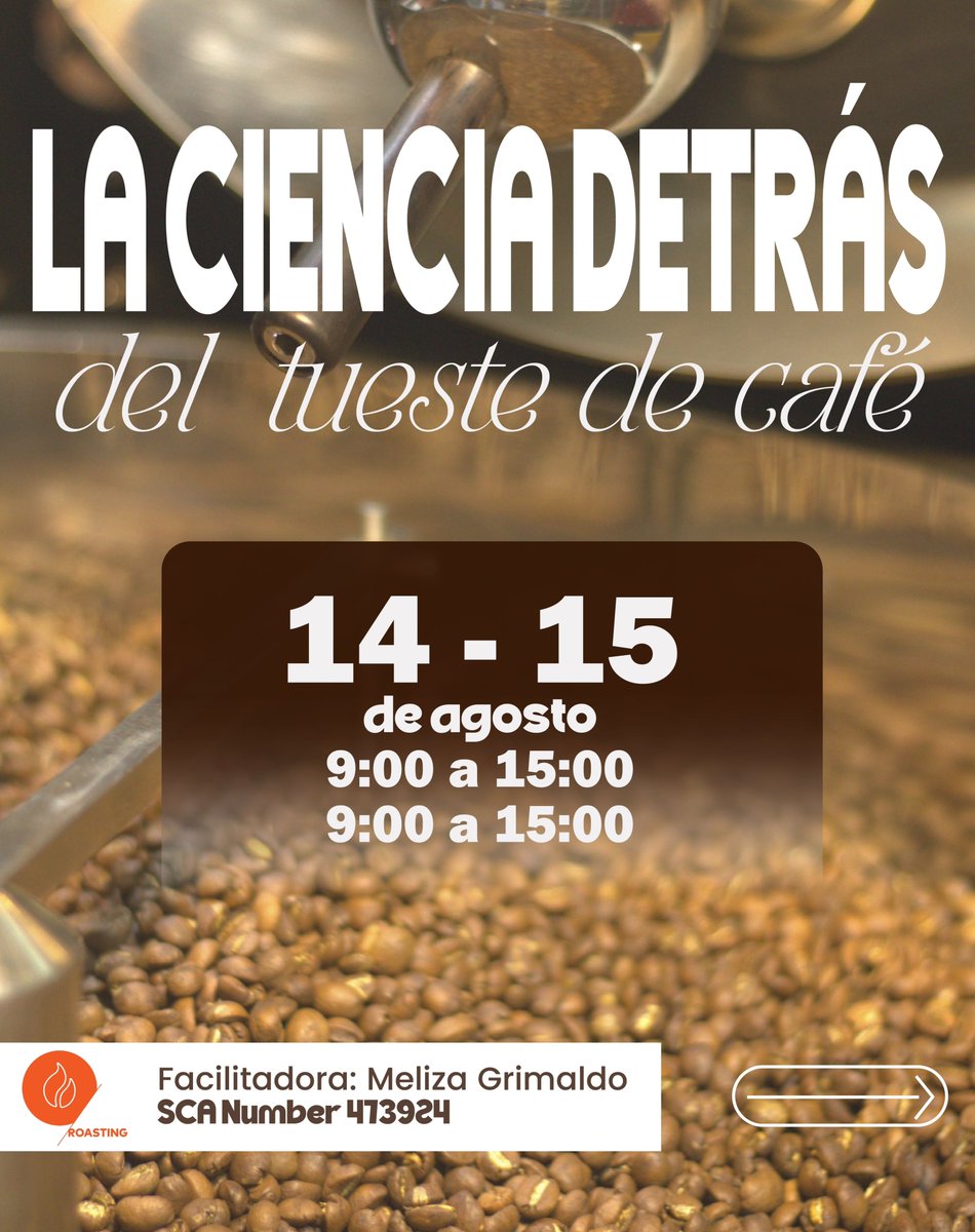 PosdataCafeBO's tweet photo. Atención #Cochabamba
Del grano a la taza, aprende los fundamentos del tueste una experiencia para quienes quieren entender el café desde su origen...
#cafeboliviano #cafedeespecialidad #CoffeeLovers https://t.co/Iuoav29DR3