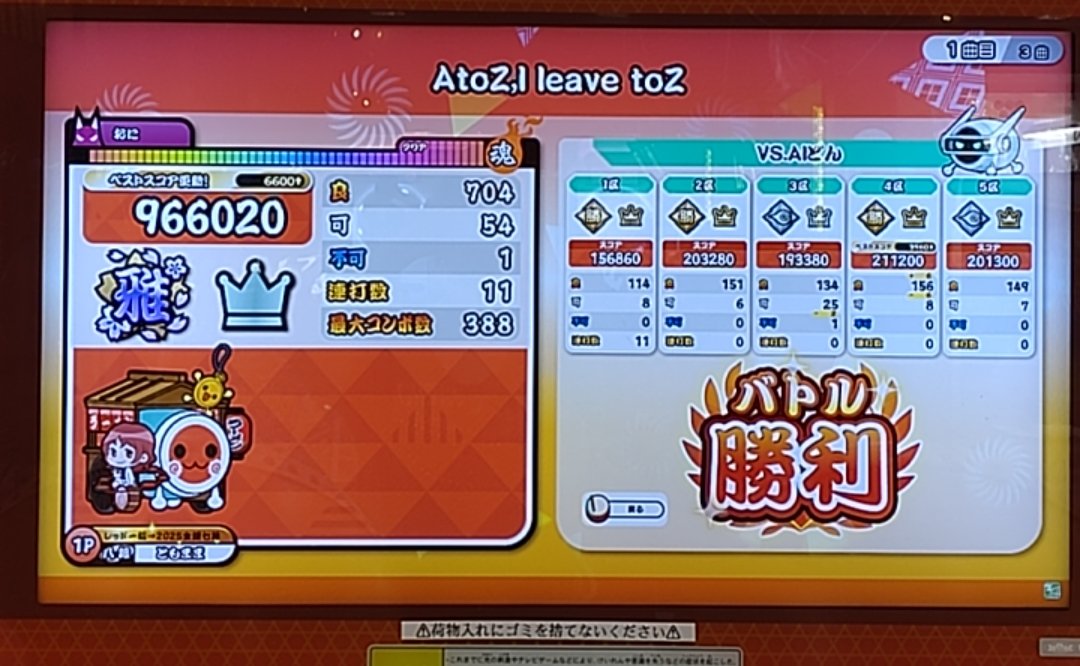 tomomo43's tweet photo. 3区ヘタクソですね、あなた

AtoZ,I leave toZ等速フルコンチャレンジ
今日も失敗、、、
相変わらず面を叩く数は数えられませんが、何とか音を頼りに不可は出にくくなりました

今ドブってるのは4-4と3-3の混じったあの部分ですね

確実にフルコン出来るようになったら七段金枠チャレンジしたい https://t.co/tWKF85iHd1