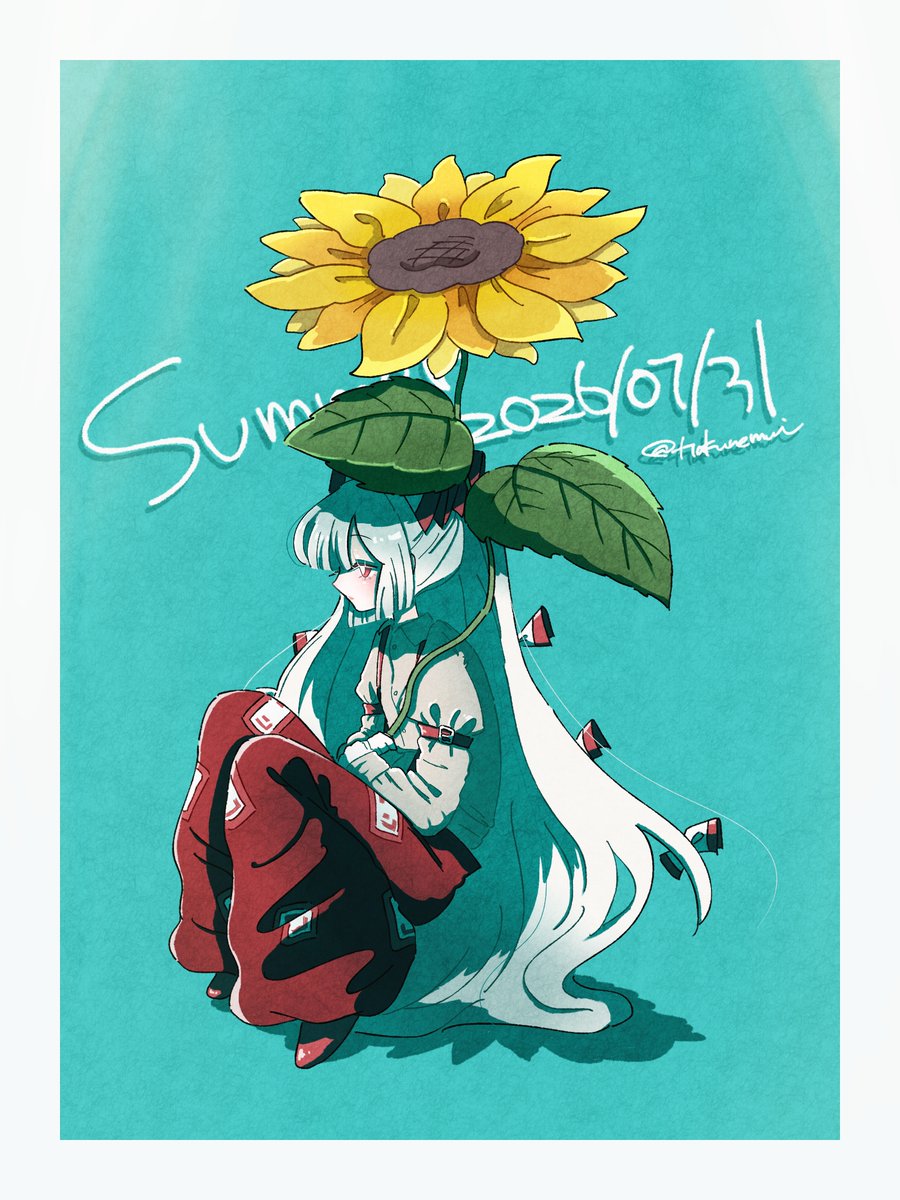 Hakunemui's tweet photo. 暑中お見舞い申し上げます
#藤原妹紅 #東方 https://t.co/KUBXnhAday