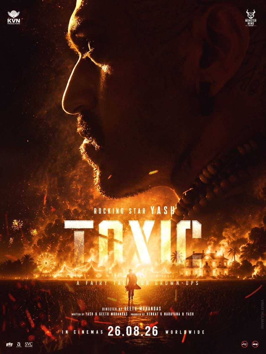 IndiShows's tweet photo. Toxic trailer on 08.08.2026. @TheNameIsYash https://t.co/hNPlnkFf5k