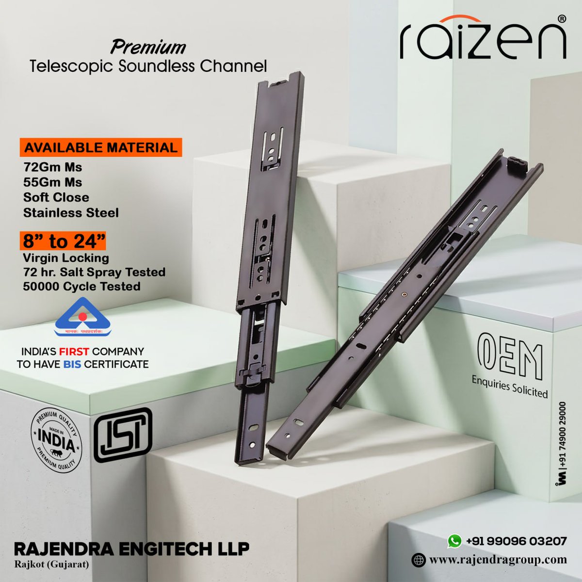 ibais_hardware's tweet photo. RAJENDRA ENGITECH LLP | Rajkot π’
PREMIUM TELESCOPIC SOUNDLESS CHANNEL
Mr. Jaydeep Patel - +91 99096 03207
WhatsApp: https://t.co/YNGghrqU5r
.
#RajendraEngitech #Raizen #TelescopicSoundlessChannel #TelescopicChannel #DrawerChannel #HardwareFittings #ArchitecturalHardware https://t.co/yHUqMkthCT
