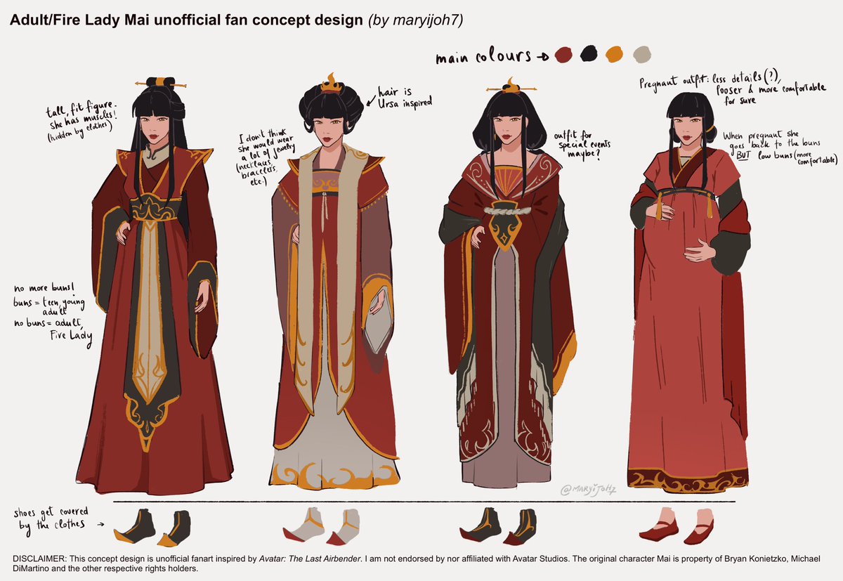maryijoh7's tweet photo. My adult/Fire Lady Mai fan concept design 🖤 #atla https://t.co/3v8VS6Gd8U
