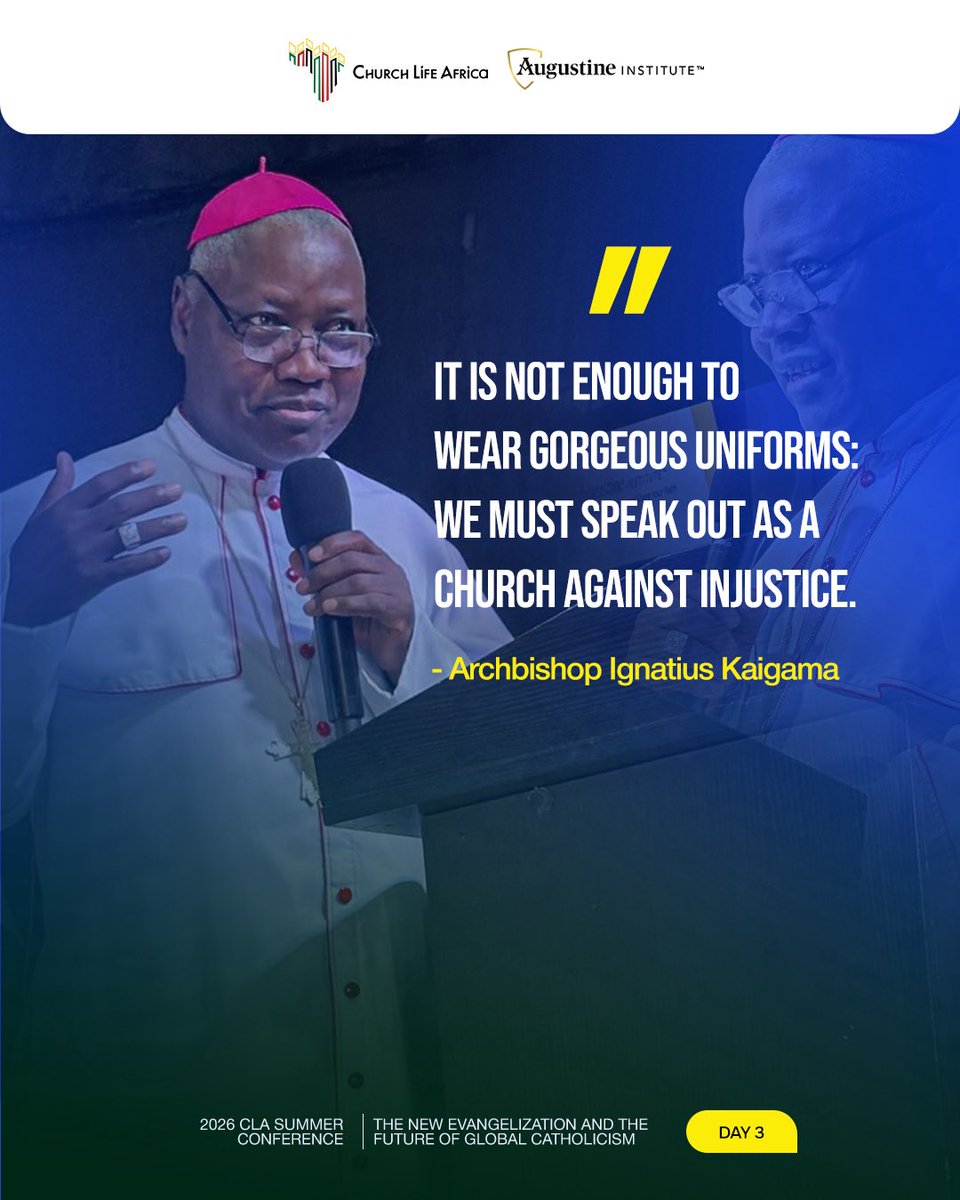 ChurchLife2023's tweet photo. We are glad to have Most Rev. Dr. Ignatius Kaigama, the Archbishop of the Archdiocese of Abuja, join us for an interactive session at this year’s CLA Summer Conference.

Join the conference online here https://t.co/rLvUNwRWMG

#ChurchLifeAfrica #CLAConference2026 https://t.co/QMsD0sDQ29
