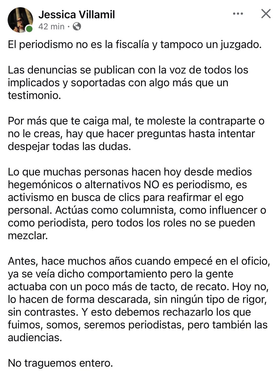 elpereque4's tweet photo. @LaRegiaReal Les comparto una opinión de la periodista Caleña @JessicaVillamil muy oportuna para enriquecer este debate. https://t.co/9sLbS3ZAfO