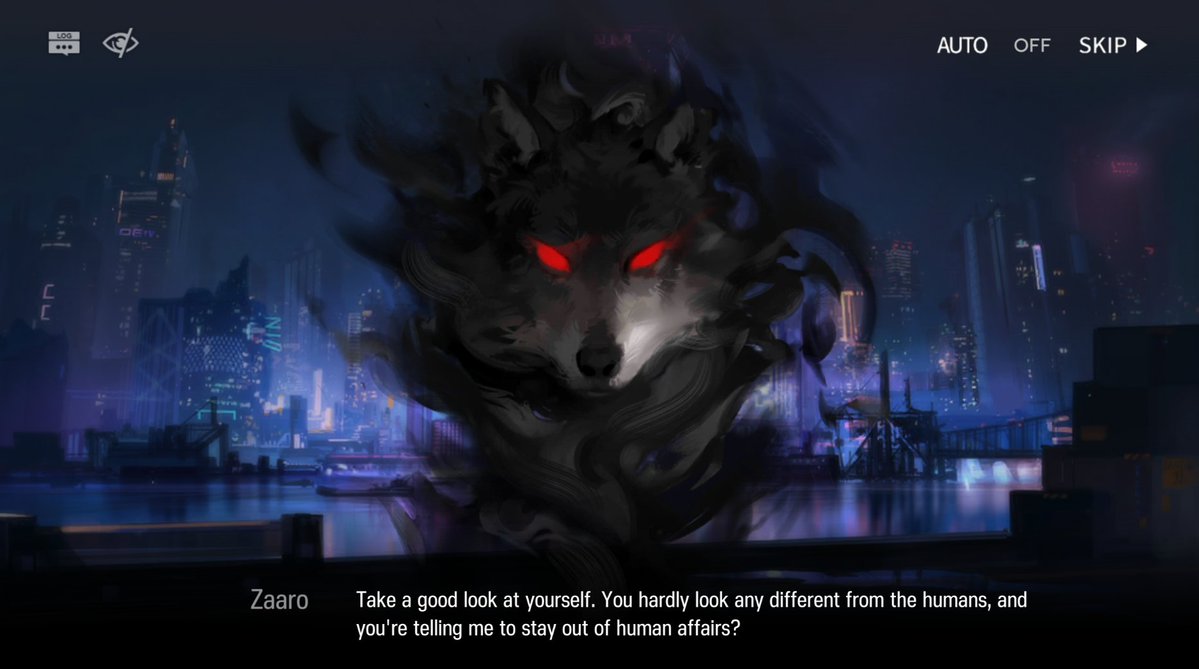 Sunny__Sophie__'s tweet photo. only in arknights some weird wolf can tell a penguin that he looks like human just because of some clothes https://t.co/oF75Ecn7Vs