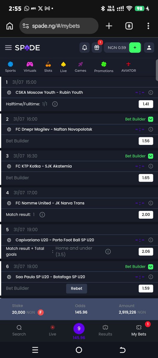 TomisinWhyte's tweet photo. 145 odds on Spade ♠️

Code - DX16MS

Register here 👉 https://t.co/UCDPHDJacu

Give me 50 RTS here ♻️

GL 🍀 https://t.co/T36hK1xLJZ