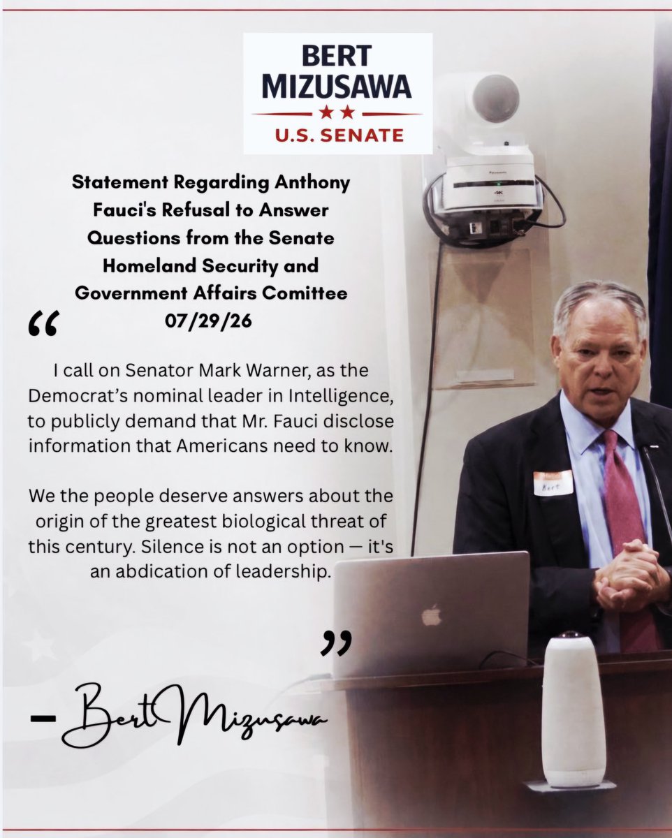 ThJefferson1819's tweet photo. @nicksortor ELON -- PLEASE SUPPORT @GenBert2026 DEFEAT TRUMP DERANGEMENT SYNDROME WHACKO MARK WARNER ๐ https://t.co/g6zmIJnFhN