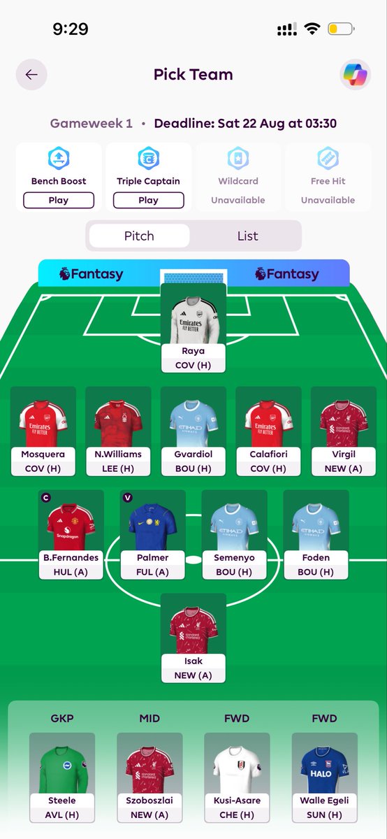 Harry09941983's tweet photo. @fplclimb Big fan off the Chelsea double up (feel they could go big with no Europe and a summer of rest) Love the gross shout aswell 

Would you go team 1/2/3 ? And is it too big at the back https://t.co/XoB6tDvzHl
