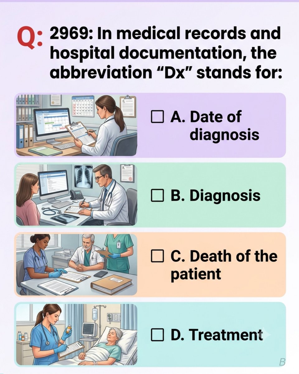 ExamO1187's tweet photo. Nursing Question of the day.
What is correct answer?
#nursing #nursingstudents https://t.co/s6EGgE3LI9