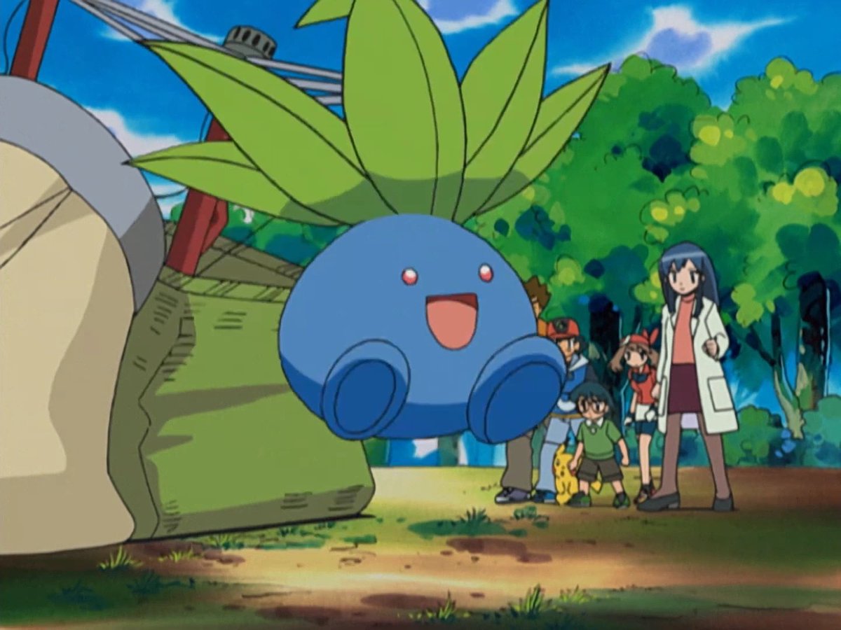 BigDaddySpazzy's tweet photo. It has been brought to my attention that Oddish doesn’t get the love it deserves, so let’s give’em some love! 🫶 This is a list of fun facts I’ve compiled about Oddish! 🍃 
Link to where I found all the info in the comments! 🤗

- Oddish’s five large, green leaves that sprout from its head are prehensile and can be used to scale vertical surfaces and catch light objects.

- Oddish has a scientific name: Oddium wanderus. The only other Pokémon with a known scientific name is Kabutops. 

- Oddish was featured as a Poké Beanbag in the 1999 Burger King promo Pokémon toys.

- As a nocturnal Pokémon, Oddish buries its body in the ground during the day, and starts to move at night when its leaves begin absorbing moonlight, which it uses to grow. 

- It is thought that Oddish’s feet become like tree roots while planted.

- Oddish will wander up to 1,000 feet during the night to scatter its seeds and find a nutrient-rich patch of soil in which to plant itself.