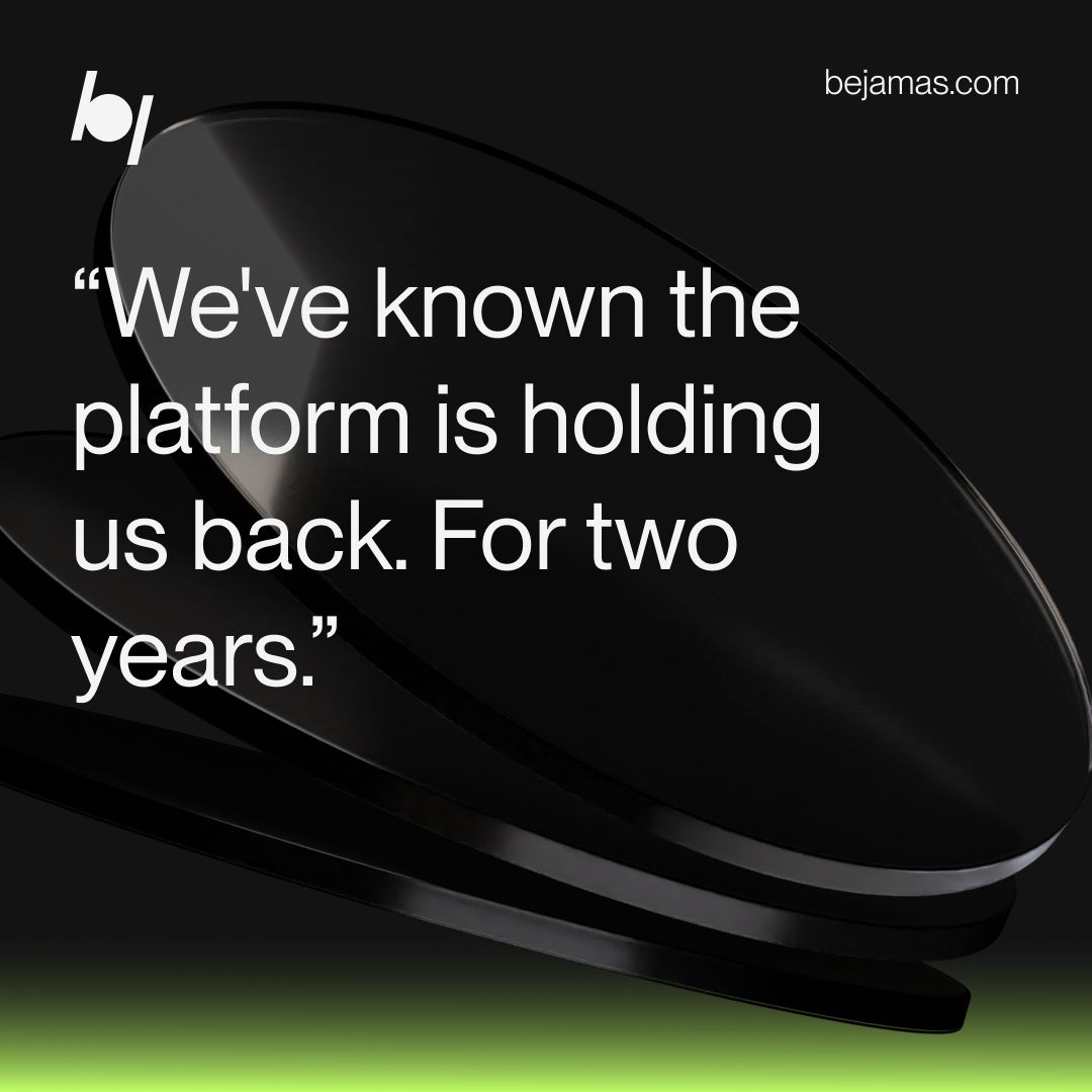 bejamas_com's tweet photo. "We know the platform is holding us back. We've known for two years."

So why hasn't anything moved? Because replatforming a web estate feels like open-heart surgery. Sixteen sites, years of content, rankings you've earned the hard way, integrations nobody fully documented. One bad migration and you've lost traffic it took a decade to build.

So the safest move looks like no move at all. The licence renews. The workarounds pile up. The estate gets one year older.

The fear is rational. Big-bang rebuilds do fail, and everyone knows a horror story.

But "risky" isn't a property of replatforming. It's a property of how you do it. Phased, mapped and tested, it's just work.

You don't have to bet the estate to find out how it'd go. That's what a migration plan is for. Start there, not with the rebuild.