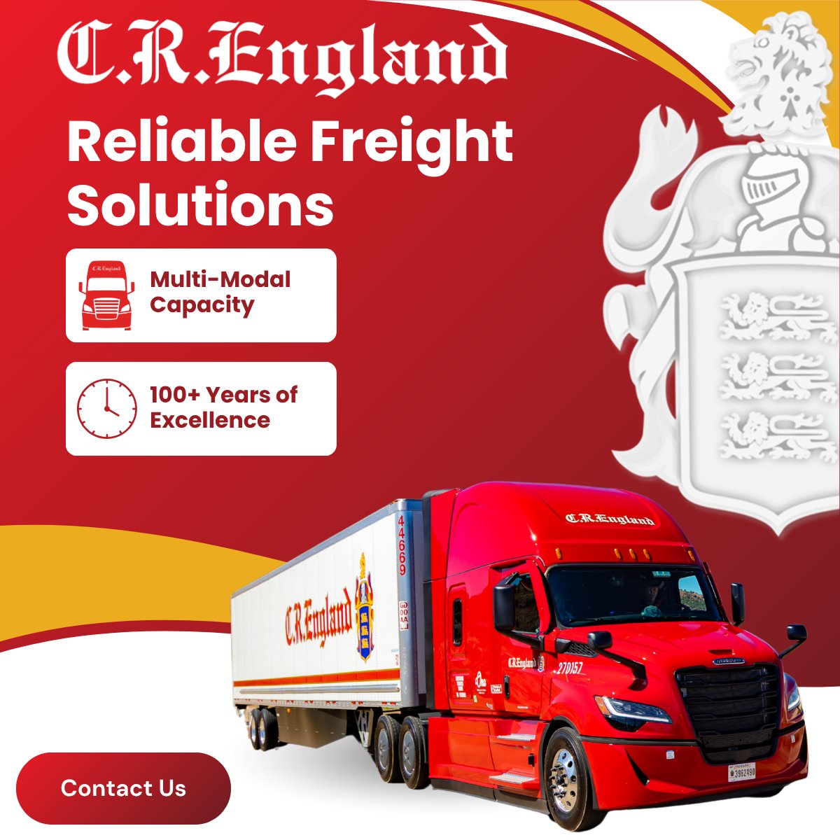 CREngland's tweet photo. Reliable Freight Solutions are synonymous with C.R. England. 

Experience our multi-modal solutions, backed by 100+ years of excellence service. 

Request a free quote here: https://t.co/Nai6g197HT

#CREngland #DeliverExcellence #FreightSolutions https://t.co/RNOjtD2rZo