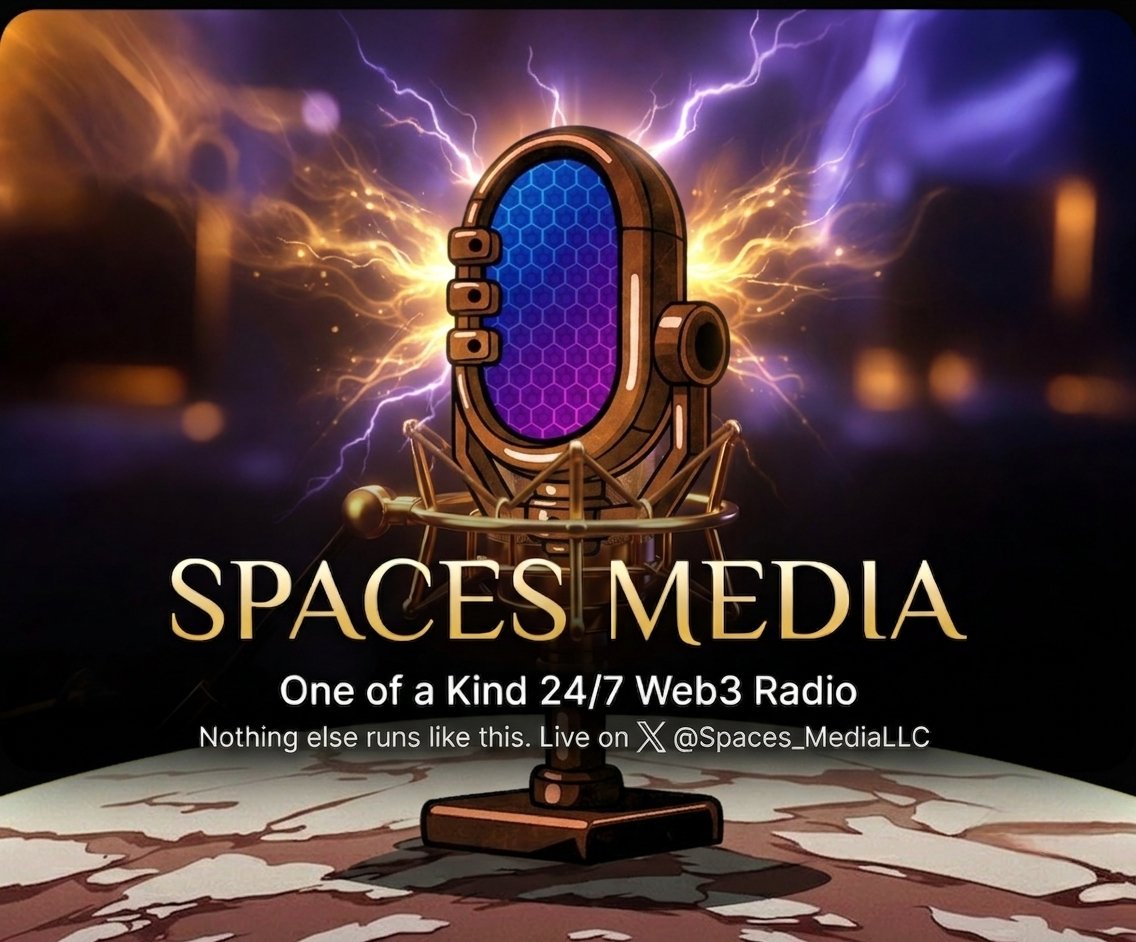 Spaces_MediaLLC's tweet photo. In a landscape defined by fleeting attention, consistency remains rare.

Spaces Media offers a continuous 24/7 Web3 radio experience — thoughtfully programmed conversations with founders, builders, and clear-minded voices across the ecosystem.

The focus is substance:  
measured insights, meaningful dialogue, and a signal that does not interrupt itself.

Between live segments, carefully selected music maintains the atmosphere without diluting it.

For those who prefer depth over noise, and continuity over interruption, the broadcast is already underway.

Follow @Spaces_MediaLLC  
and join the live Space at your leisure.

A quieter, more deliberate presence in Web3.