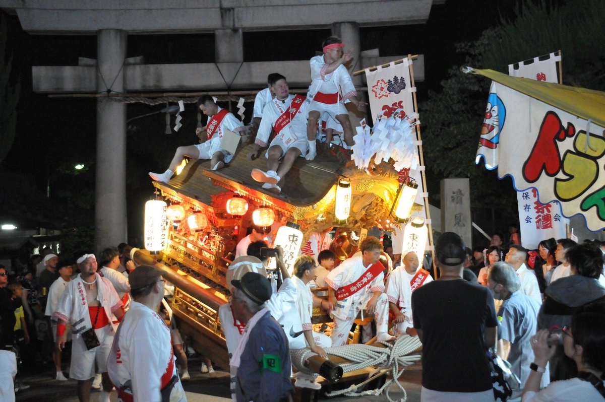 mr_tomoren's tweet photo. #令和8年7月31日 #生野区 #だんじり #清見原神社 #夏祭 #腹見 #宮入 https://t.co/65rP7oYrOo