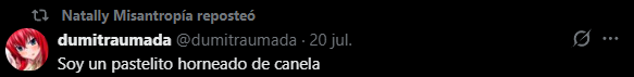 drastiowo's tweet photo. @345polli @GeneralChrollo apoco si mi pastelito horneado de canela🤗 https://t.co/aLI6DatDjA