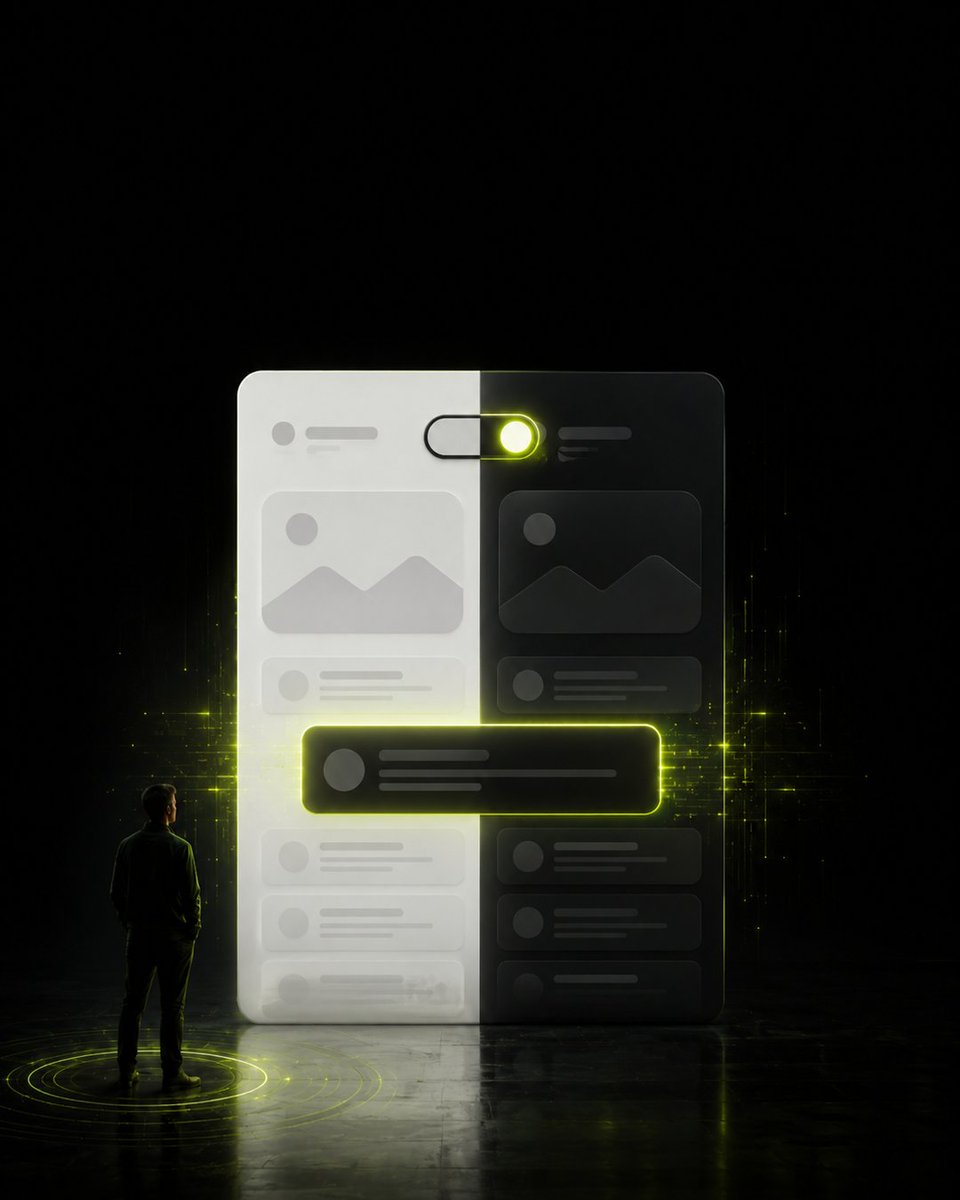 phongdesigns's tweet photo. After an AI refactor touches a thousand values, you have no idea what it quietly broke.  Flip to dark mode. You'll know in one second.  Any block that stays frozen was hard-coded and never went through your token system at all.  #phongdesigns https://t.co/RHnjE1R1zC