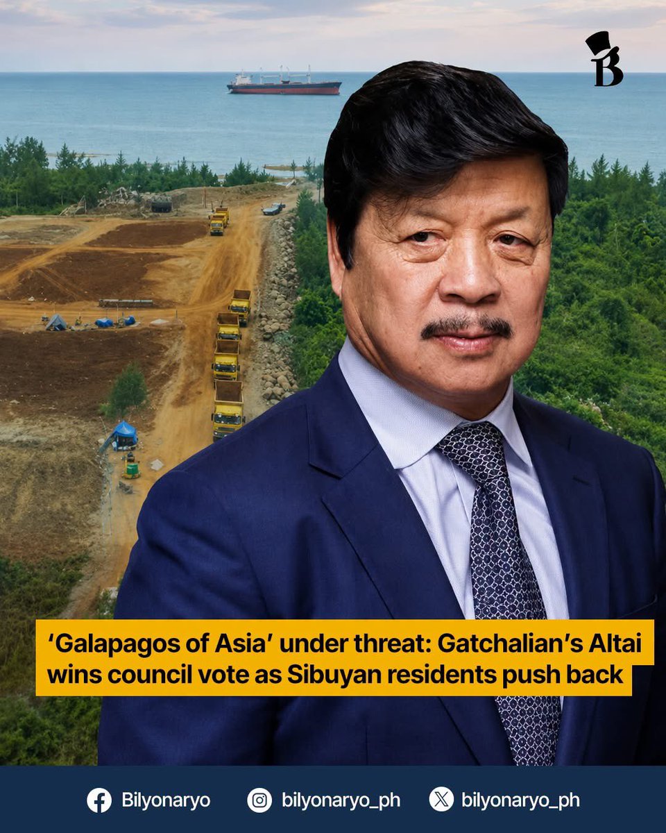 ensaymeowda's tweet photo. the only thing winning if you continue glazing for sherwin over #WinRi is his dynasty that’s razing Sibuyan over minerals 😍🤩

wow ang #cute ni #dawd very layag ang extinction ng plants &amp; animals ng sibuyan habang #Winners ang gatchalian dynasty na may ari ng Altai Mining Corp! https://t.co/v3DIMzdSZd