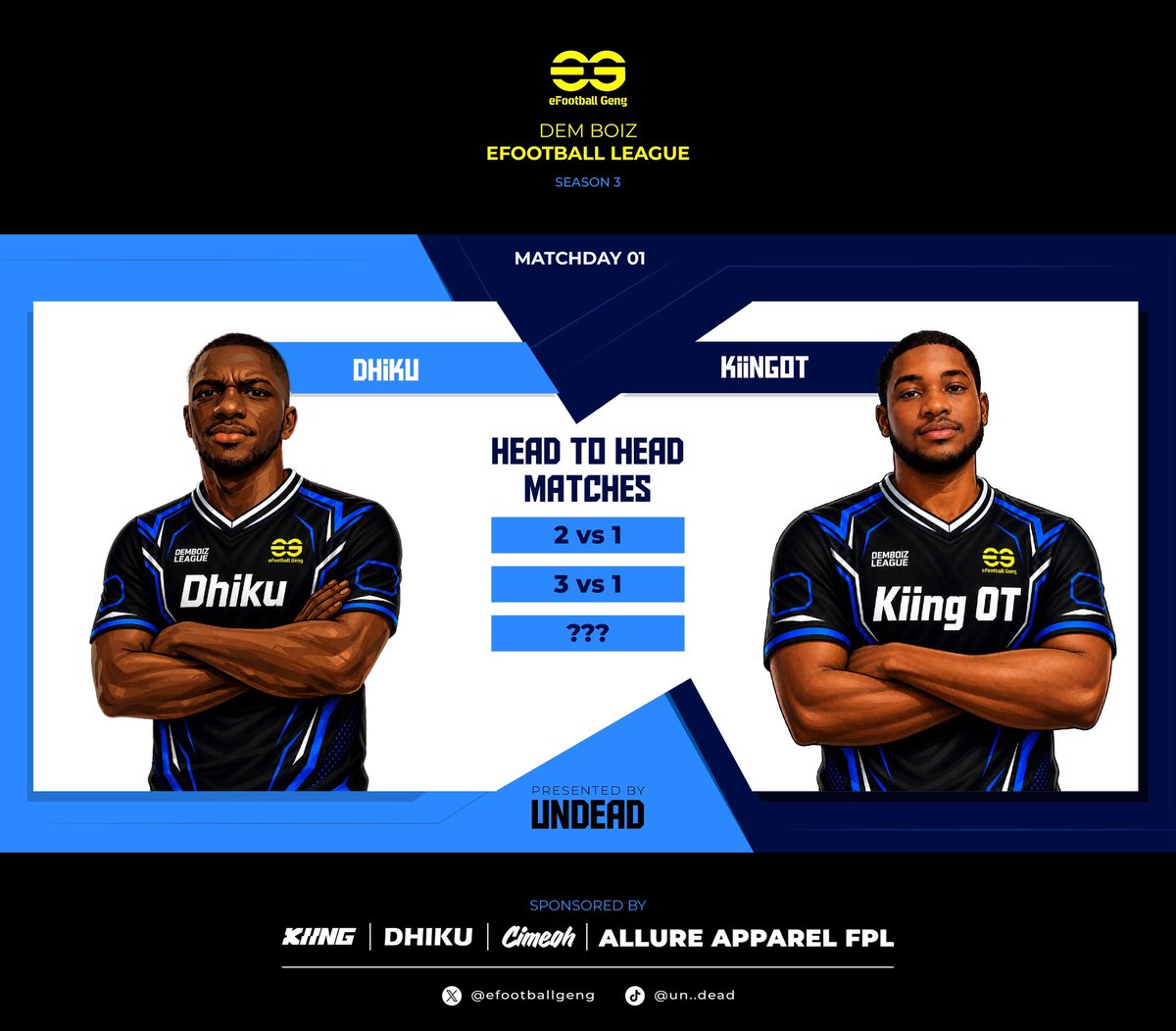 efootballgeng's tweet photo. Make your correct score prediction active on matchday 01 https://t.co/nFsI9mva20