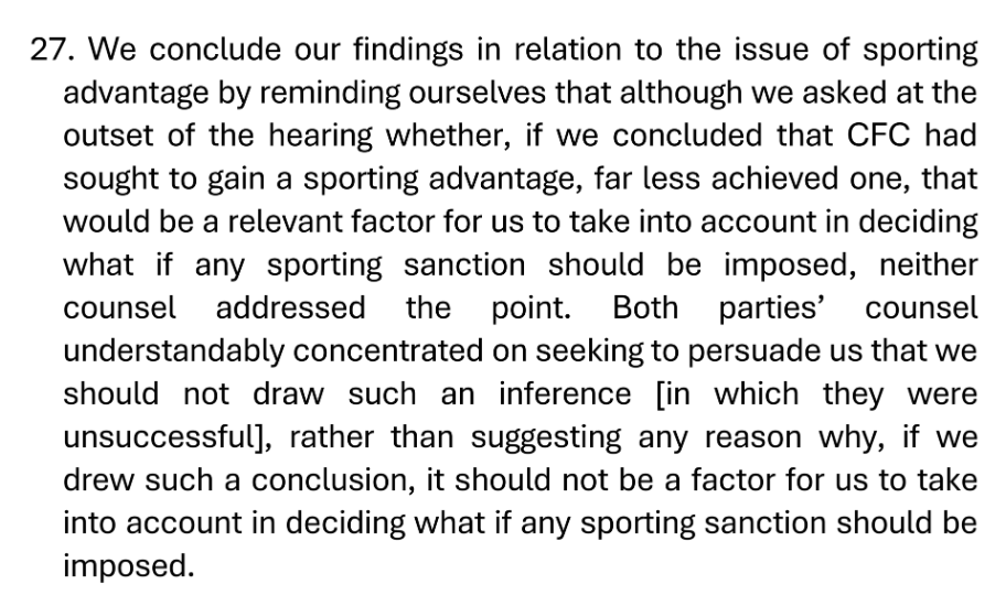 slbsn's tweet photo. 🤪Utterly bizarre that the FA's barristers "concentrated on seeking to persuade" the panel NOT to infer sporting advantage. You could not contrast more starkly with that of the Premier League's legal team on the Everton 1 case albeit in different circumstances (but possibly in less serious breaches).