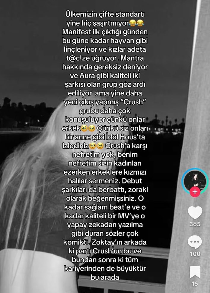 danaparator's tweet photo. Az kolpa sıkın amq hepimiz tr popçuyuz kimse gereksiz değil herkes çok yetenekli 👍🏿👍🏿 artık cinsiyet üzerinden bir şeyleri ayrıştırmayı bırakın Türkiyede olduğumuzu ve hiç bir şey yapmasalar bile herkesin haklı ya da haksız yere linç edileceğini kavrayın 😊😊😊 https://t.co/wUftaNLaFl