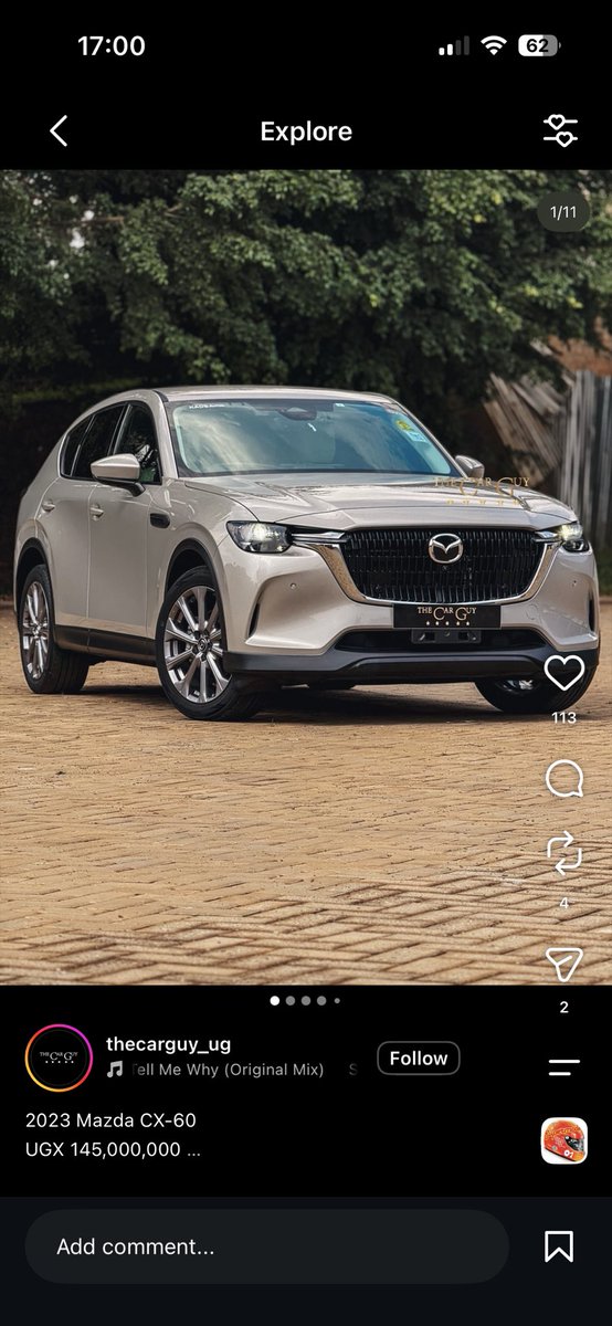 mwanzo_k's tweet photo. Uganda are selling a 2023 CX-60 for KES 4.8m and here a 2022 is going for KES 6.8m 💀 https://t.co/7hx4hpJw3J