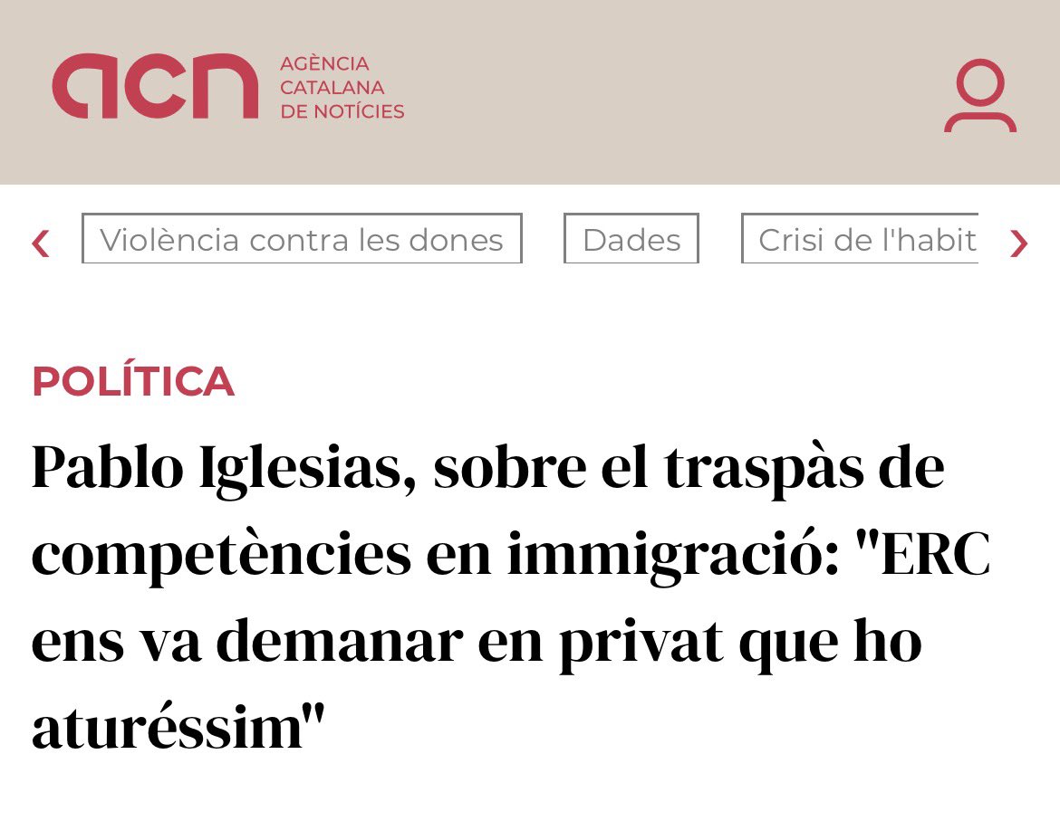 aleixclario's tweet photo. Un bon dia per recordar que, segons Pablo Iglesias, dirigents d'ERC li van demanar en privat: "Si us plau, atureu això. No ho podem dir en públic perquè són competències per a Catalunya, però sabem quin és l'objectiu de Junts".

Ara continueu votant fort a aquesta gent 🍻 https://t.co/XQ4jvvpjcV
