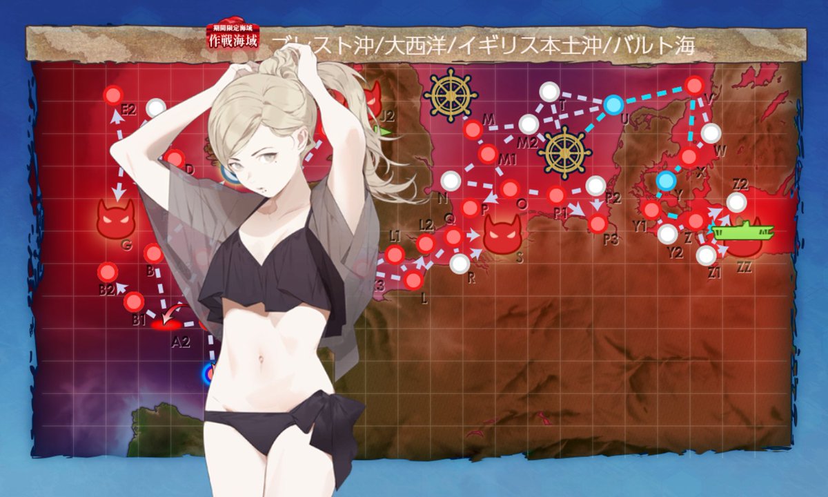 blackelt96's tweet photo. E4に引き続き最終海域もサブリシュ姉さんに大活躍してもらい無事完走できました！！

前段がキツめだった分たまにはこういう特効祭りみたいなイベも悪くないな

まだ最終海域で掘りというE6があるのでぼちぼちやっていきます！！ https://t.co/2EGZrDZmGQ