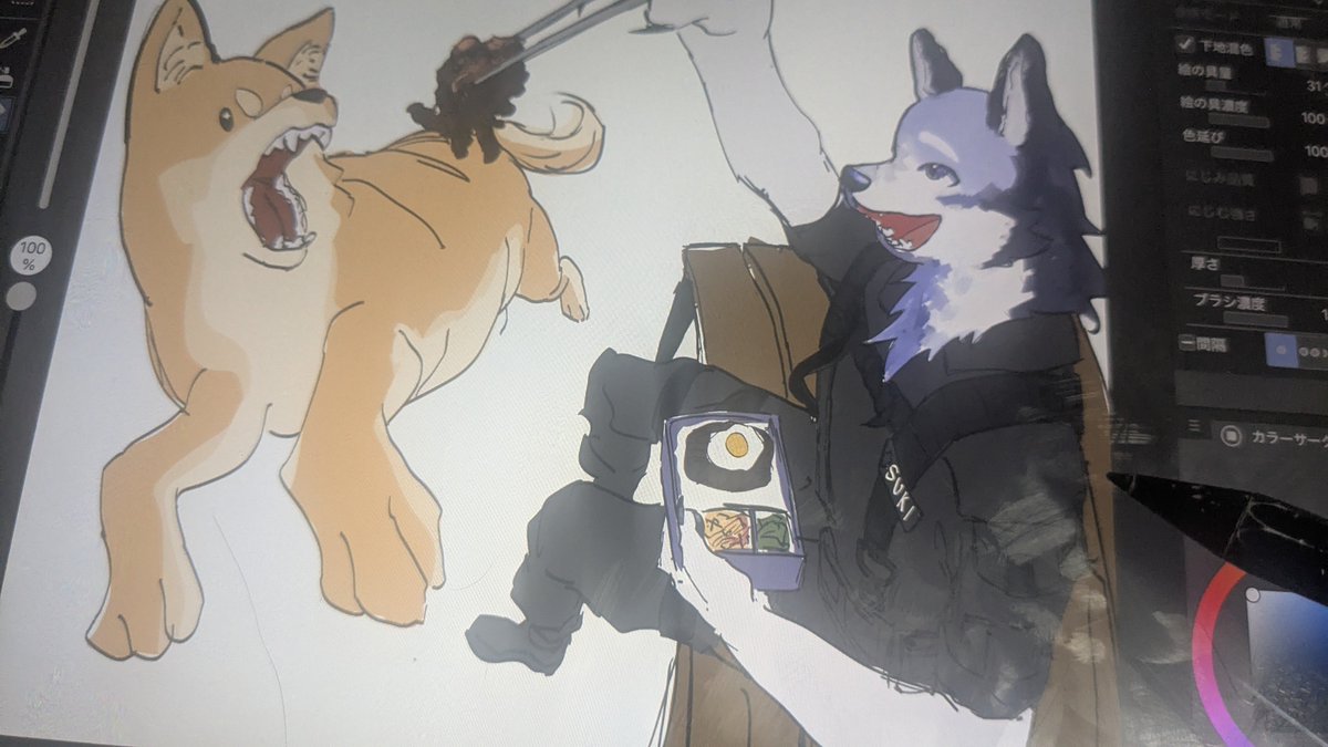 s_win_blue's tweet photo. I'm drawing a cute picture! https://t.co/AeSKitPNoL