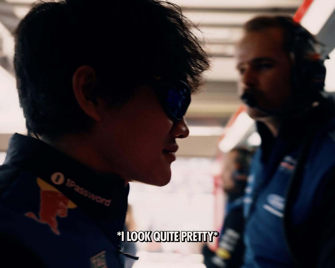 peonalley's tweet photo. yuki moments at track from redbull https://t.co/55EdnPekiz