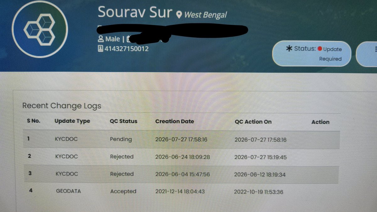 SOURAVSUR4's tweet photo. My CSC account shows dormant but won't activate. Despite multiple attempts to reach the Hooghly DM, there's no response. Please help
@CSCegov_ @_DigitalIndia. https://t.co/32NNRvrnF8