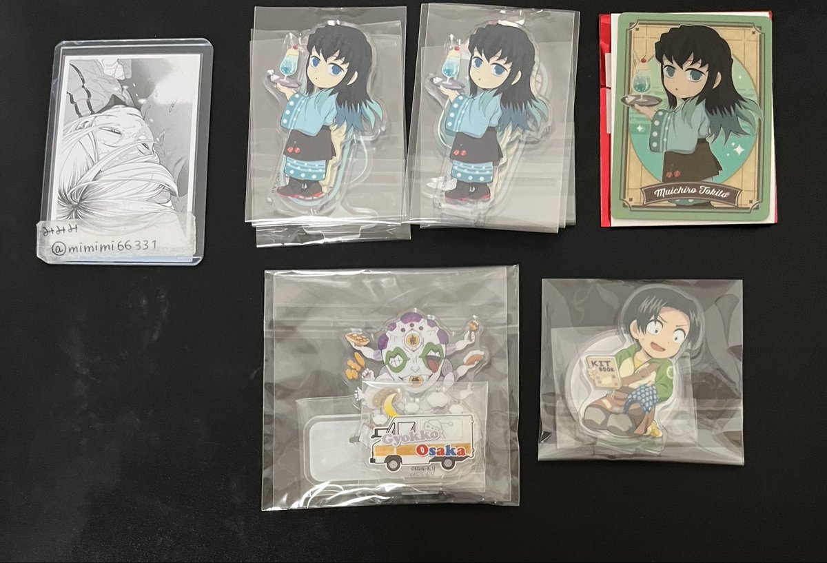 mimimi66331's tweet photo. 譲渡 交換 鬼滅の刃 クリームソーダパーラー アクスタ アクリルスタンド メニュー風カード 缶バッジ ご当地 大阪 TOGO

譲) 無一郎 玉壺 村田 伊黒

求) 定価+送料

🔶各画像纏めてのお譲り

検索からでもお声掛け下さい◎ https://t.co/maXQTvikG5
