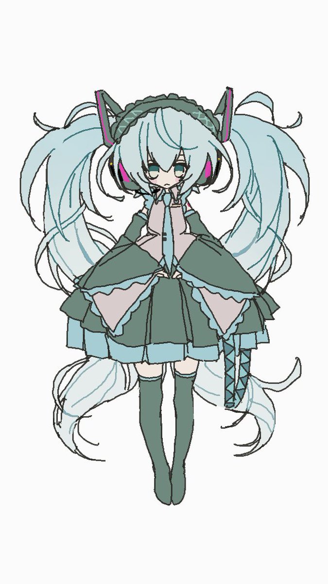 ao_6336's tweet photo. ロリータ風ミク https://t.co/gwHiHkxpDt