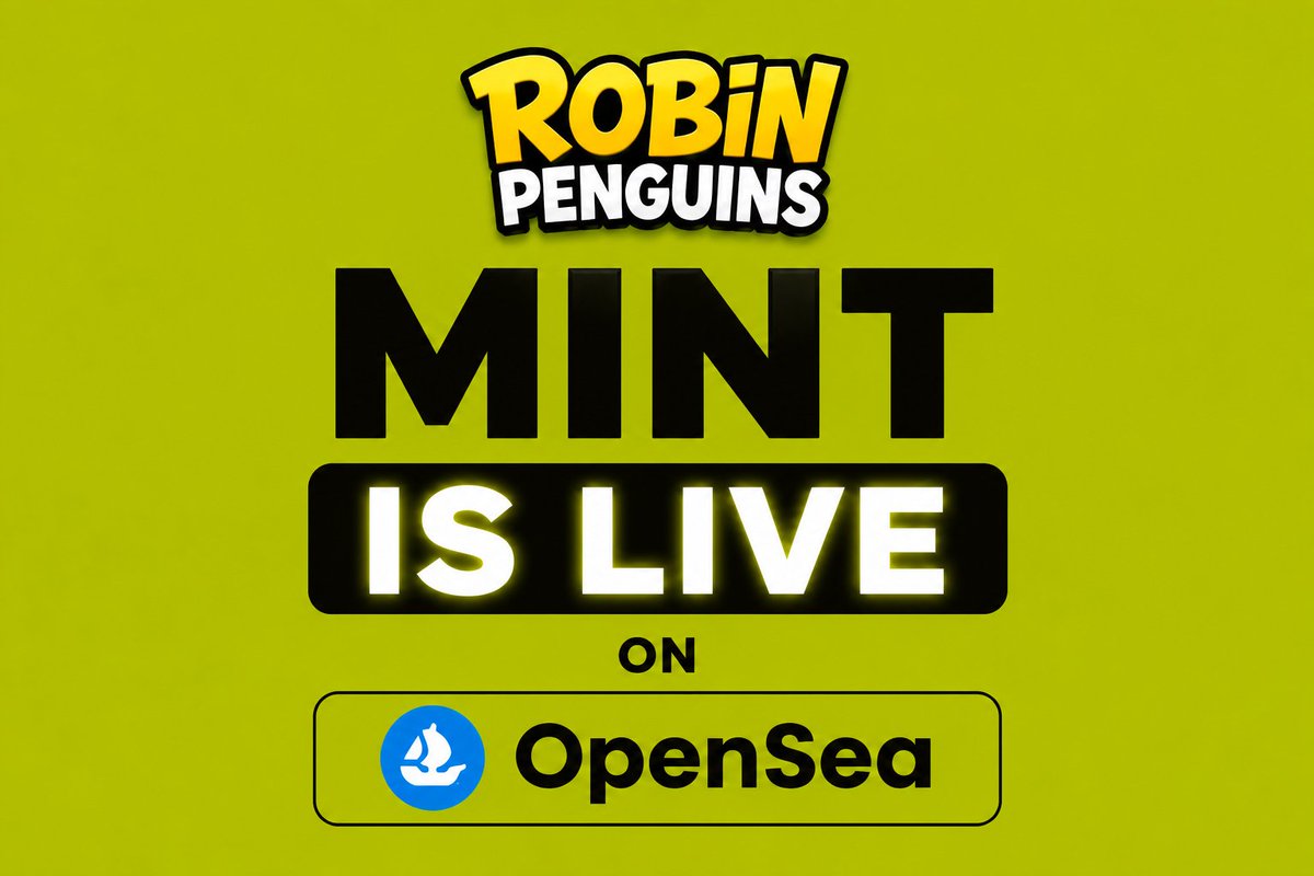 Robin_penguins's tweet photo. Public Mint is now LIVE!

Sweep incoming... Join the flock 🐧 

https://t.co/kQax9BWoOB https://t.co/9YBEoz05yC
