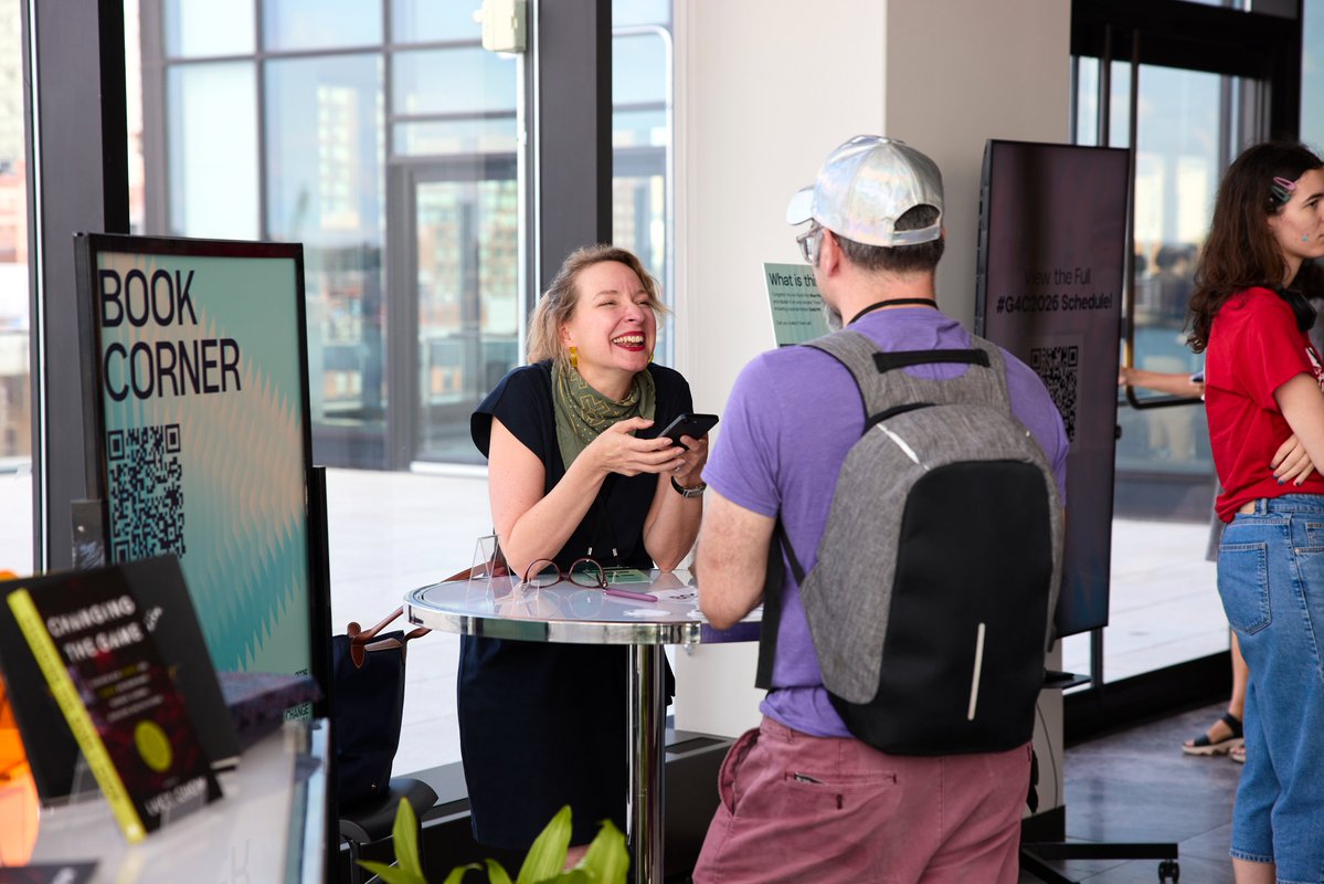 FVStudioBoston's tweet photo. FableVision had an amazing time at this year’s @G4C! From speaking on panels and hosting a book corner, to killing it at the bowling alley at the Opening Night Party, a great time was had by all. See you at next year’s G4C! #G4C2026 https://t.co/bqUiZ8q6sx