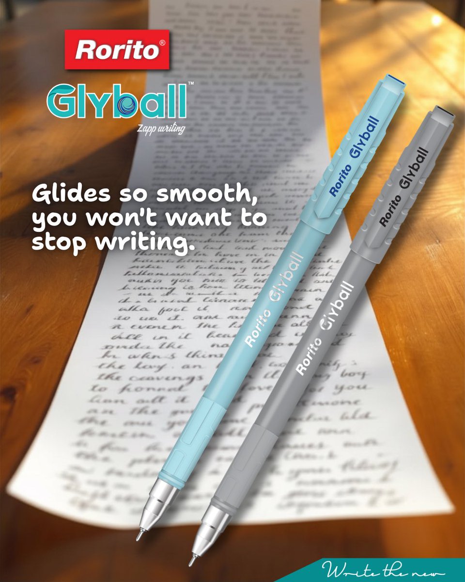 RoritoWorld's tweet photo. When the pen glides, ideas flow.

Get yours today! https://t.co/PMY0C89efm

#Rorito #RoritoGlyball #SmoothWriting #BallPen #WritingEssentials #SchoolStationery #CollegeStudents #ExamPreparation #Handwriting #Creativity https://t.co/FlphubRma6