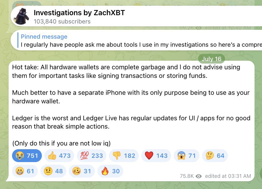 CuanAirdropCom's tweet photo. Bjirr ZachXBT bener Coba kalian ada yg pake Wallet Coldcard gak Awas Hati-Hati BTC nya Hilang Nanti https://t.co/Vrk8zHRSuO